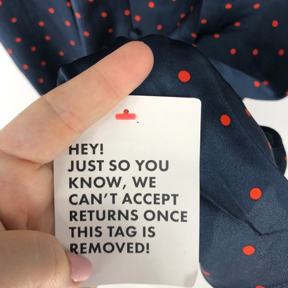 ASOS Design Maternity satin tie front midi dress with button Detail Navy Red 8 - Picture 8 of 8